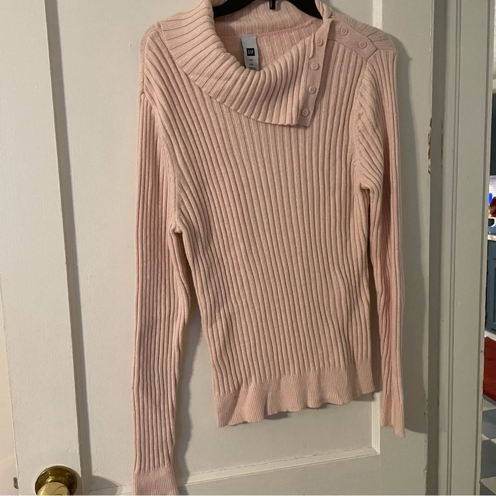 Gap Pink Ribbed Sweater - Picture 1 of 3